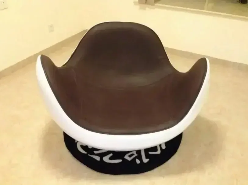 lt Silla de vaso, silla de cáscara de huevo de fibra de vidrio, mecedora creativa para el almuerzo, sofá perezoso cómodo y personalizado