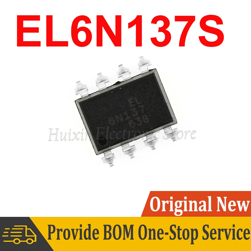 5pcs 6N137S SOP8 EL6N137S-TA EL6N137S SOP 6N137 SOP-8 High-speed isolated optocoupler logic output SMD IC Chipset New Original