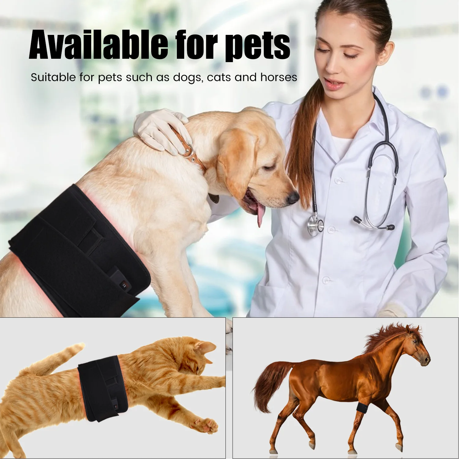 

Home use best red light therapy belts dog, cat, horse led infrared red light mat