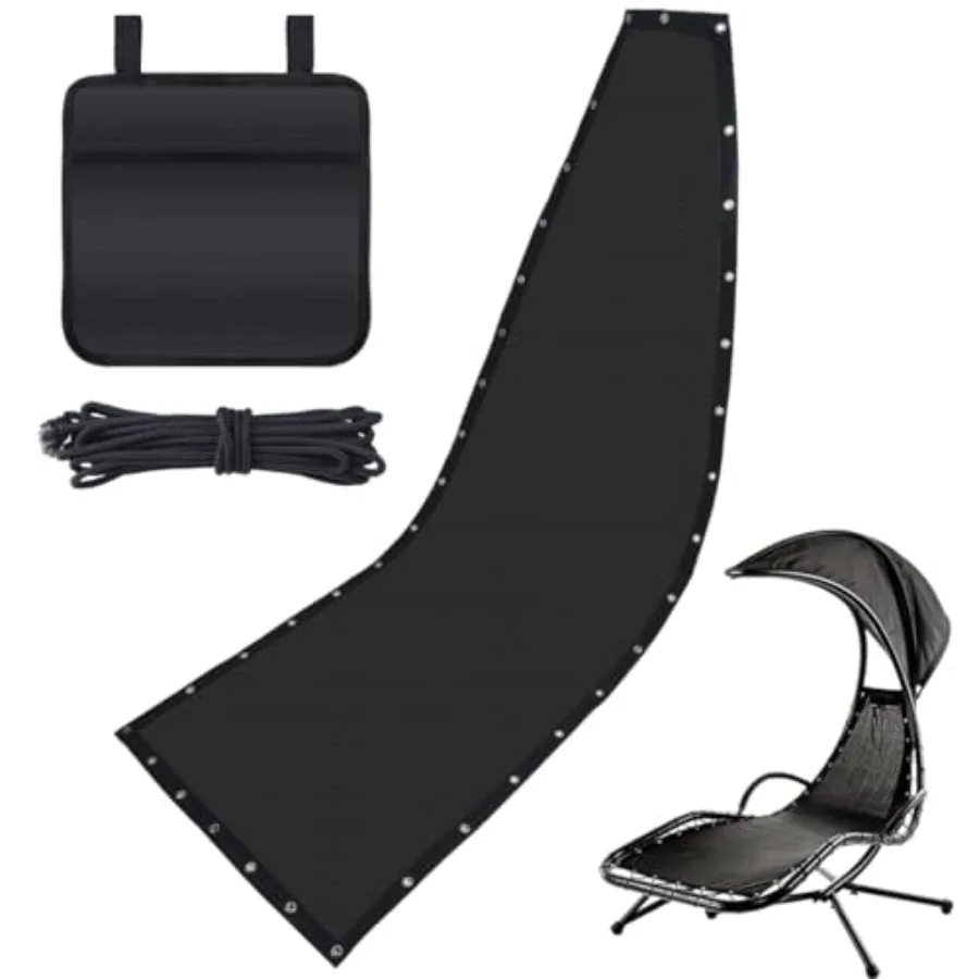 

Hanging Lounge Chair Replacement Mesh with Rope Kits Heavy-Duty Waterproof Replacement Mesh for Curved Hanging Lounge Chaise Pa