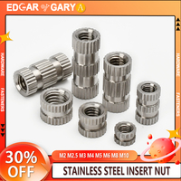 Stainless Steel Insert Nuts Hot Melt Threaded Insertion Injection Molding Embedment Nut For 3d Printer M2 M2.5 M3 M4 M5 M6 M8M10