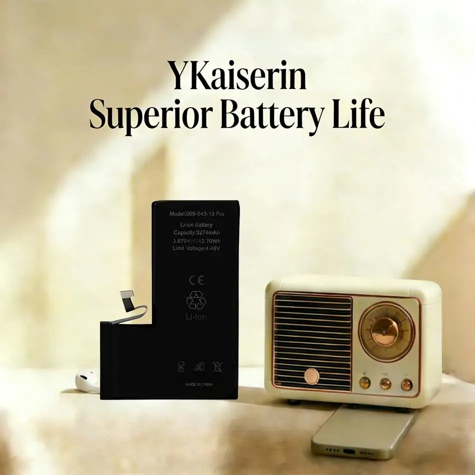 

Надежный источник питания, премиальная замена аккумулятора для мобильного телефона Apple iPhone 15 Pro, 3274 мАч