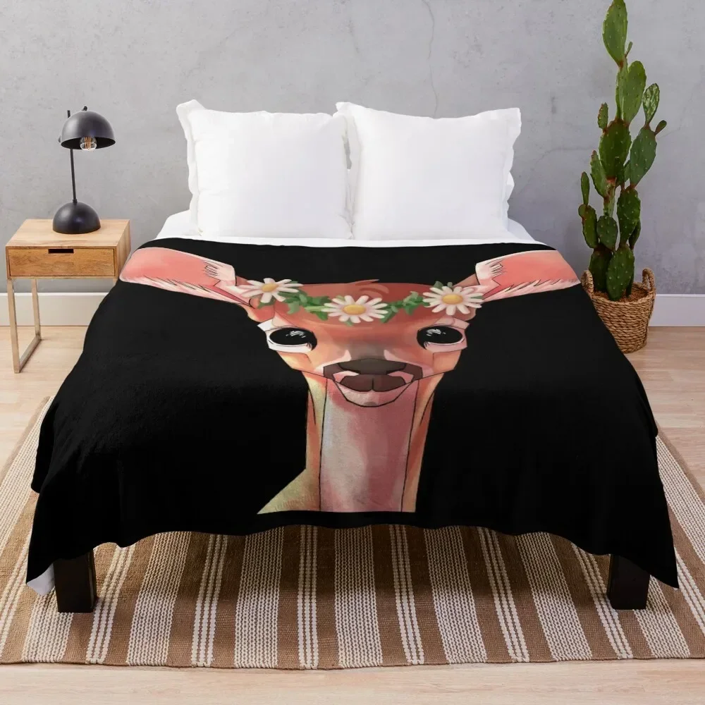 

deer:) Throw Blanket Single Soft Beds Blankets Sofas Of Decoration Loose Blankets