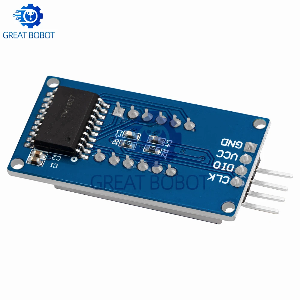 BS TM1637 وحدة عرض LED رقمية 4 بت لـ Arduino! 7-قطعة، أنبوب الأنود الأحمر 0.36 بوصة، أربعة - برنامج تشغيل تسلسلي لعرض الساعة