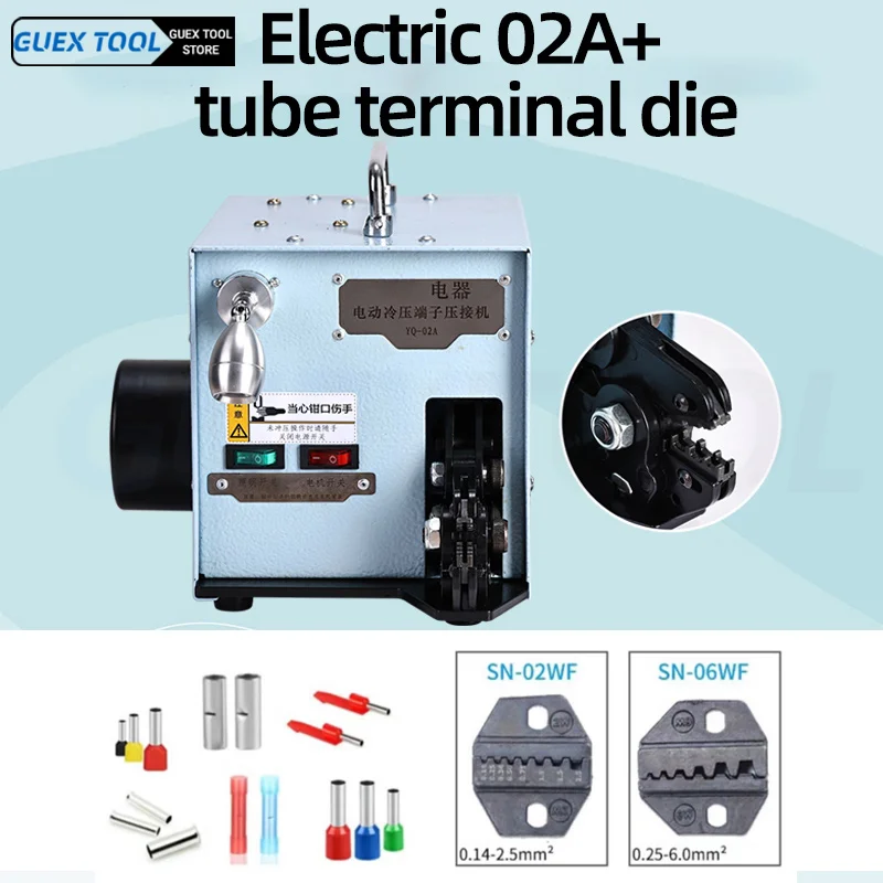 

220V Electrical Type Terminal Crimping Machine Die Tubular Insulated Terminal Crimping Plier Cold Pressing Crimp Tool