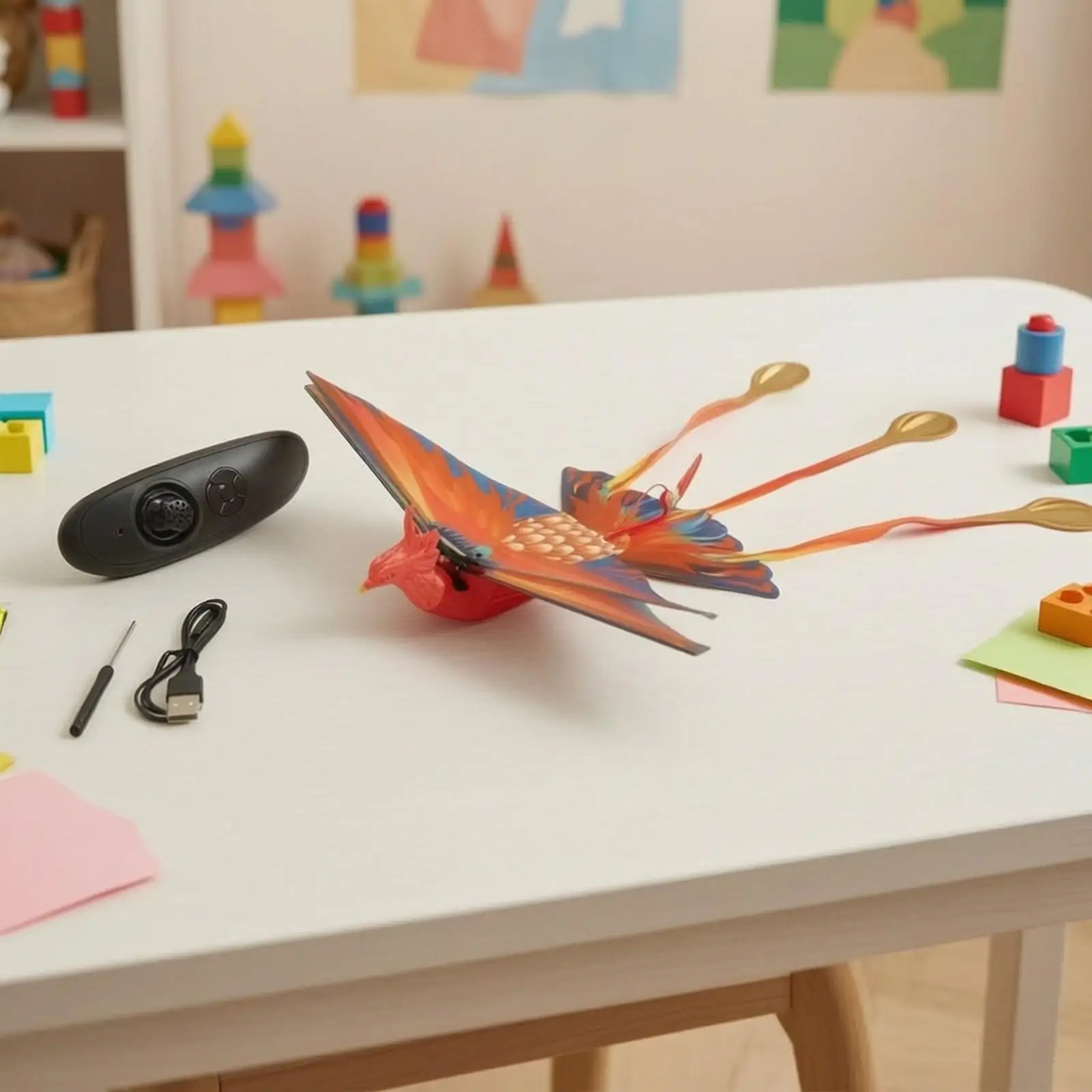 Electric RC Flying Bird Toy Soaring Flapping Wings for Outdoor Play and Parties