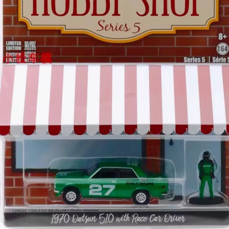 

Alloy mini model 1:64 1970 Datsun 510 with Racing Car Toys Small Gifts for Friends