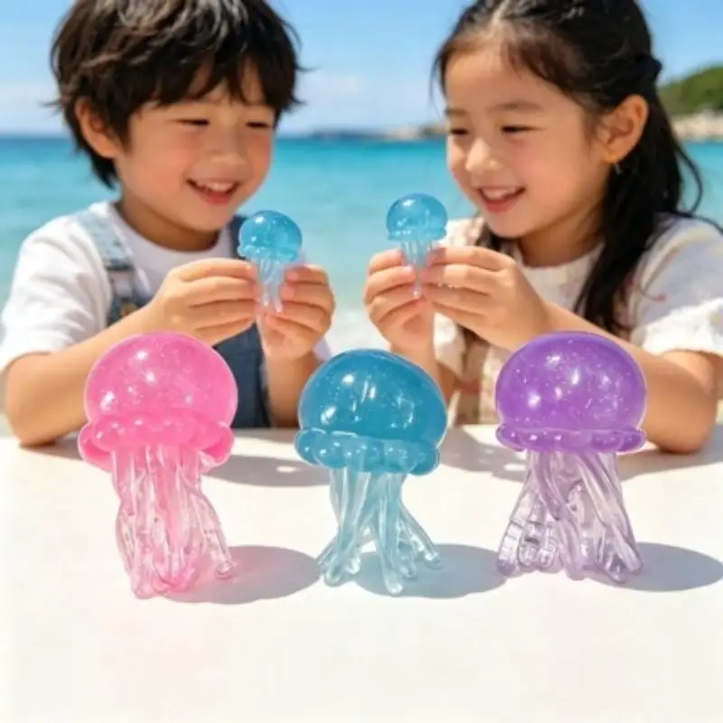 Trending Nee Doh Jellyfish Toy Soft Jelly Squeeze Stress Relief Fidget Toy Sensory NeeDoh Toy For Kids & Adults Gift