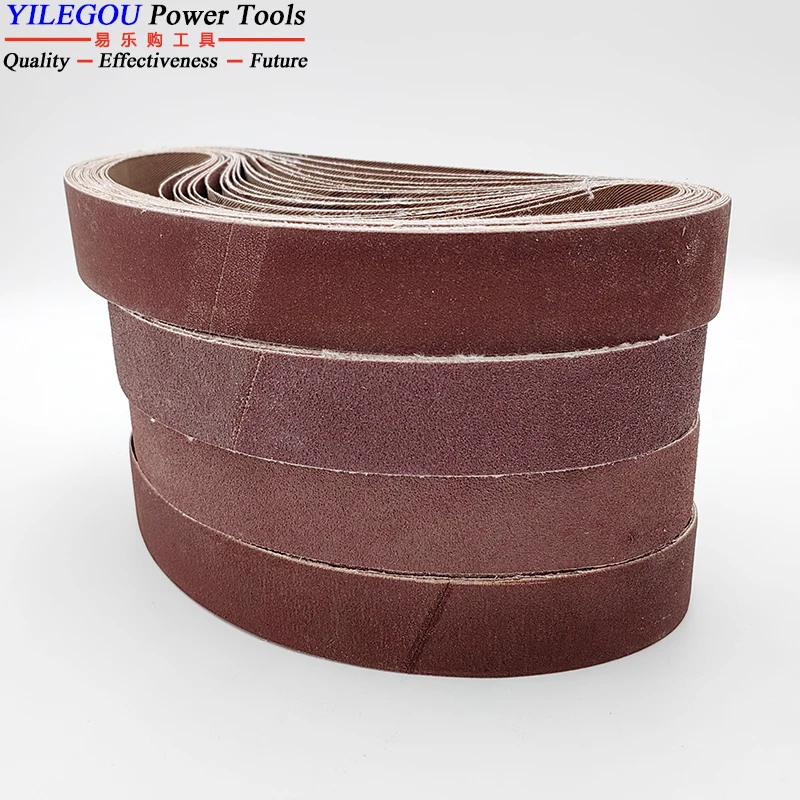 Bande Abrasive de 533mm, Bande Abrasive de 30x533mm, 1.2x21 Pouces, 533x30mm, 5 Pièces P40--1000