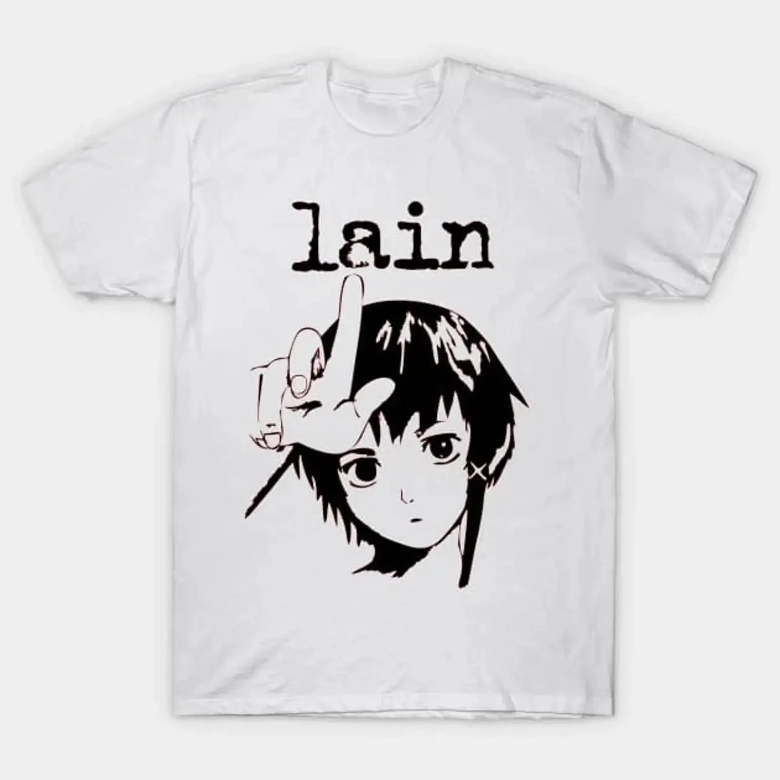 Serial Experiments Lain T Shirt Image 1 of 2 vintage Washed Comfortable Stretched Top For Everyday Wear Unisex homme Stylish
