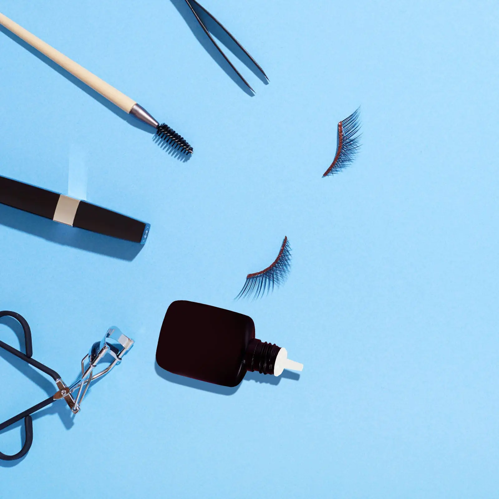 

100 шт. пластиковых сменных колпачков-заглушек для флаконов с клеем для наращивания ресниц и жидкостью для контроля роста ресниц