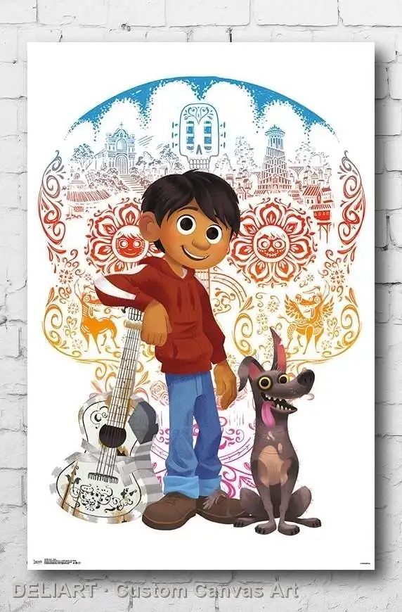 

COCO - DUO Canvas Movie Poster Custom Size Available Room Decoration Home Decor Wall Art