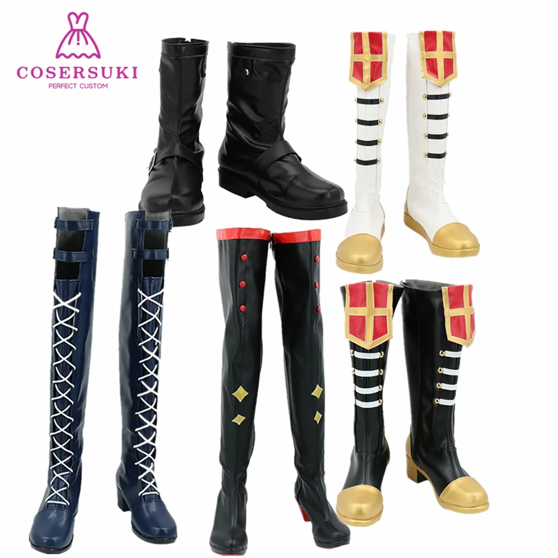 

Ensemble Stars Kagehira Mika Sakuma Rei Sakuma Ritsu Tsukinaga Leo Cosplay Shoes Boots Professional Handmade