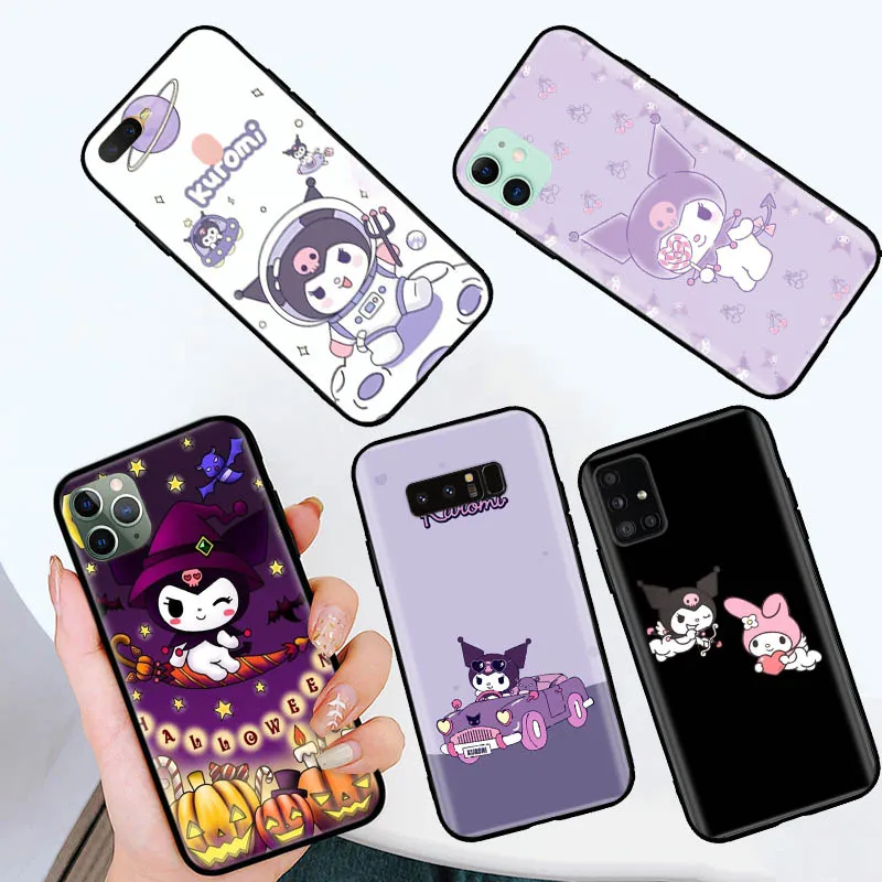 B-4 Kuromi Soft Case for Realme X2 C11 2021 C12 C15 C17 C2 C20 C20A C21 C21y C25 C25s C25y C3 C30 C31