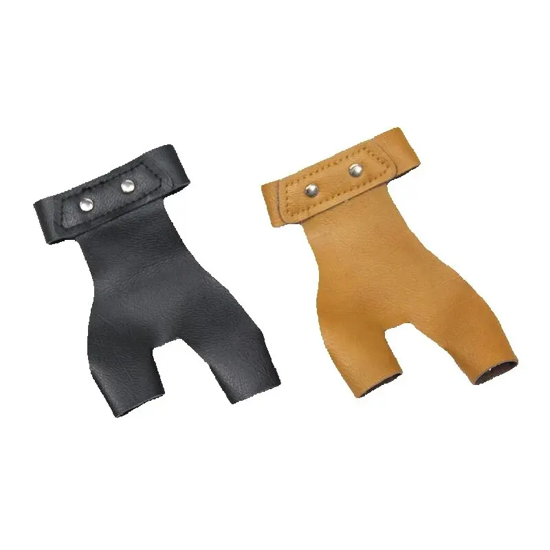 Protège-main en cuir pour tir à l'arc, protège-doigts à 2 doigts, accessoires de protection, 1 pièce