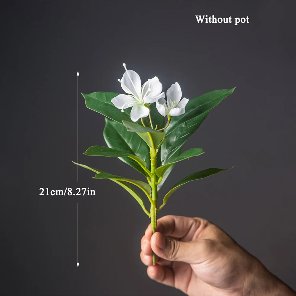 21-40 cm große künstliche Azaleenblüten, künstlicher Ficusbaum, künstliche Magnolienzweige, tropische Kunstbanyanblätter für die Dekoration von Zuhause und Büro – Detail 15