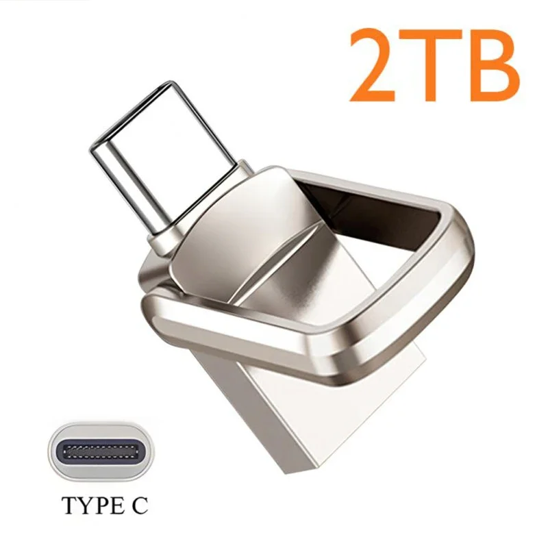 2TB Metal USB 3.0 Pen Drive 2TB USB Flash Drives 1TB High Speed Pendrive Waterproof New Upgraded Portable USB Memory