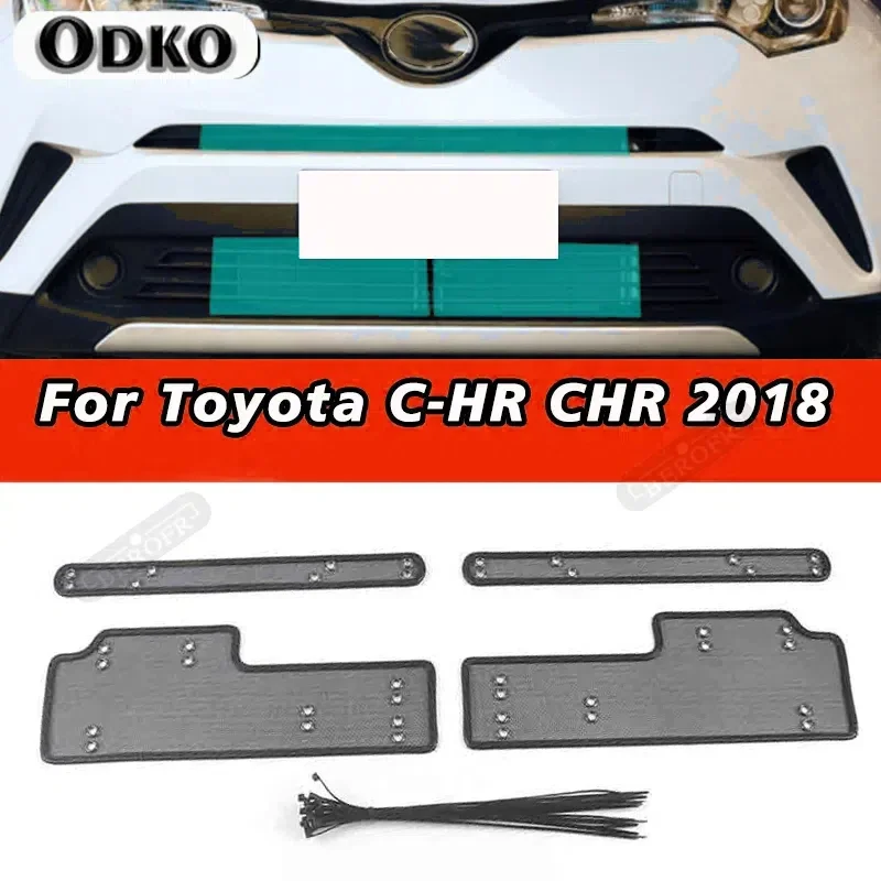 Insect Front Grille Insert Net Insect Screening Mesh Protection Cover Trim Fit For Toyota C-HR CHR 2018