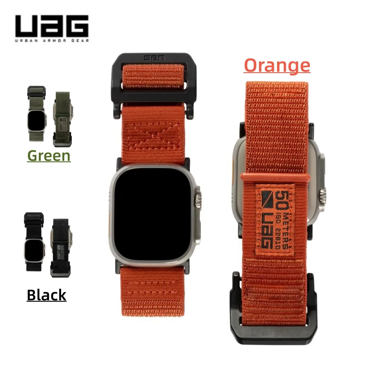 UAG ACTIVE WATCH STRAP Nylon Strap For Apple Watch Ultra/Ultra2 Series 9 8 7 6 SE 2 5 Band 49mm  45mm 44mm 42mm