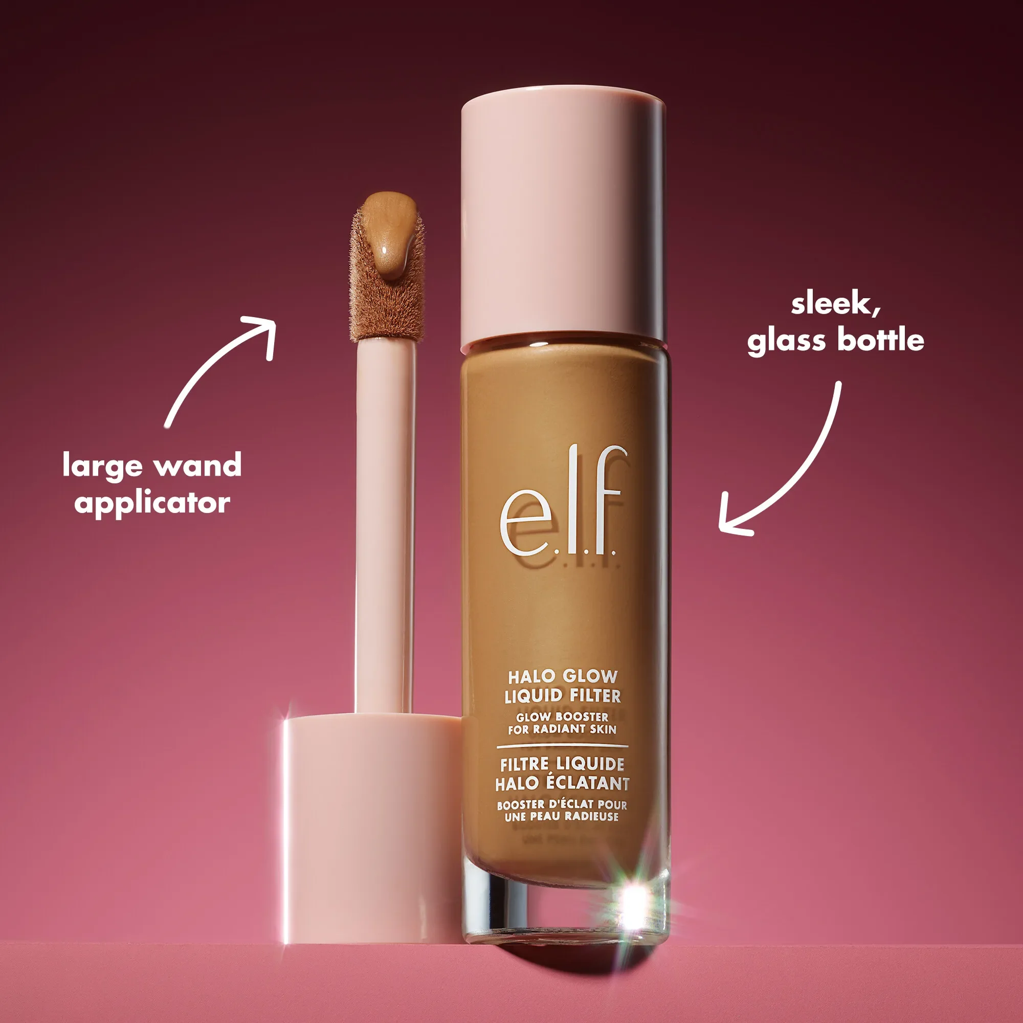 Halo Glow Elf Makeup Liquid Foundation Filter Highlighter Base Brightening Makeup Primer Concealer Hydration Beauty Cosmetics