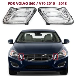 Left / Right Car Front LED Marker Turn Signal Indicator Light Lamp For Volvo S60 V60 2010 2011 2012 2013 31278558 31278557