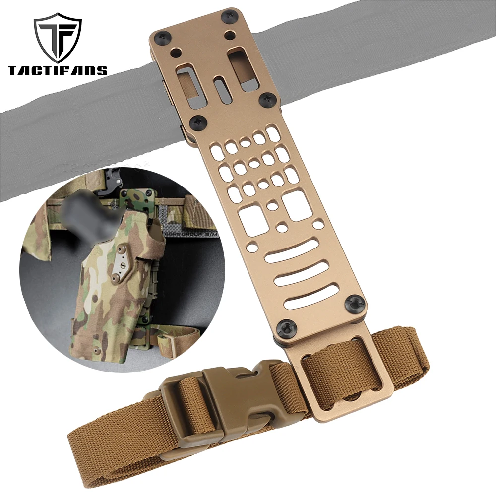 6354DO Modular Holster Adapter Pistol Leg Strap Kit MHA LSK Platform Fork Receiver Plates 20° For G17 G19 Airsoft On MOLLE Belt