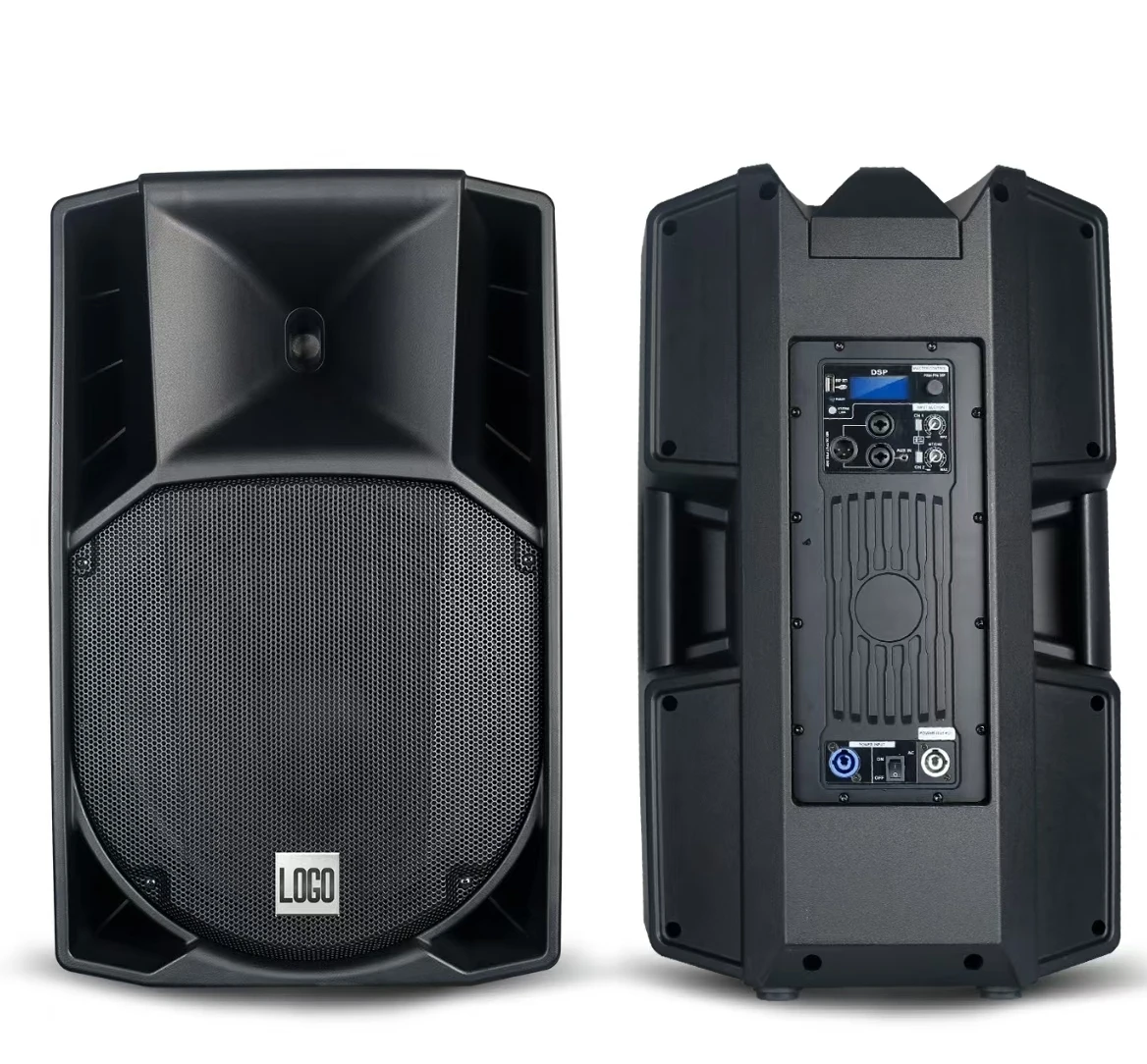 ART 715A MP5 15 Inch Active Speaker 1300W Build in Amplify 75mm Coil PP Plastic Box Outdoor Performance Conference Stage
