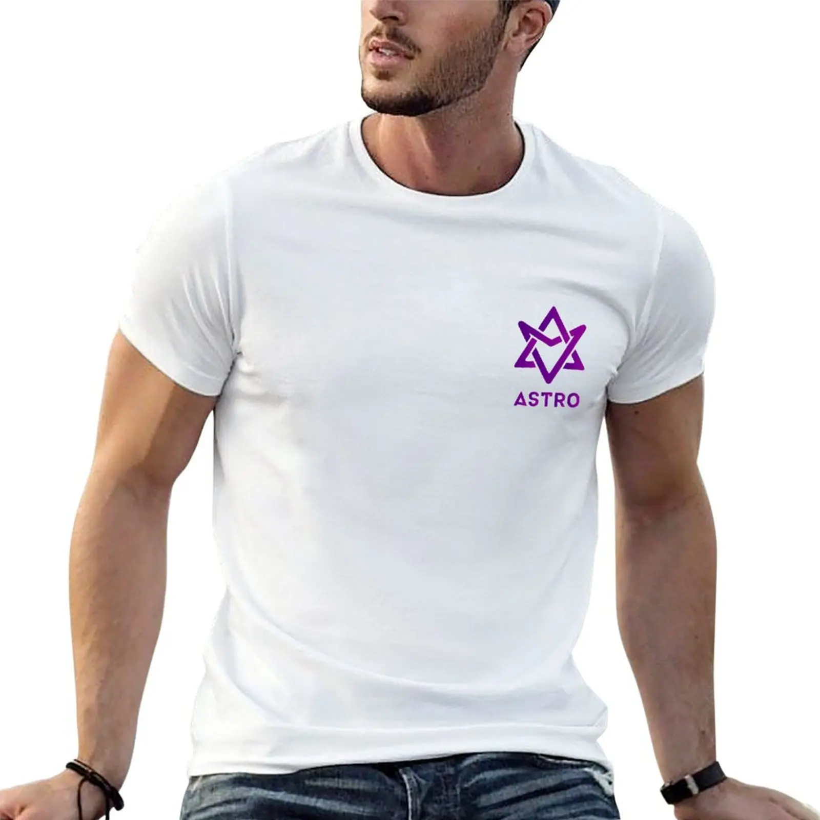 ASTRO Vivid Plum Space Violet T-Shirt Lightweight Sport Basic T-Shirt