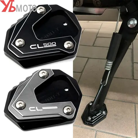 혼다 CL500 CL250 CL300 CL 250 300 500 2023 액세서리 오토바이 알루미늄 사이드 스탠드 확장 킥 스탠드 확대 패드