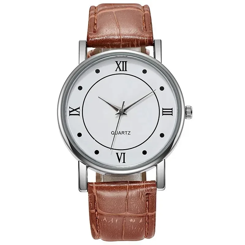 Simples casual quartzo relógio masculino relógio de negócios luxo 2024 pulseira de couro relógios de pulso para homem relojes para hombre relogio