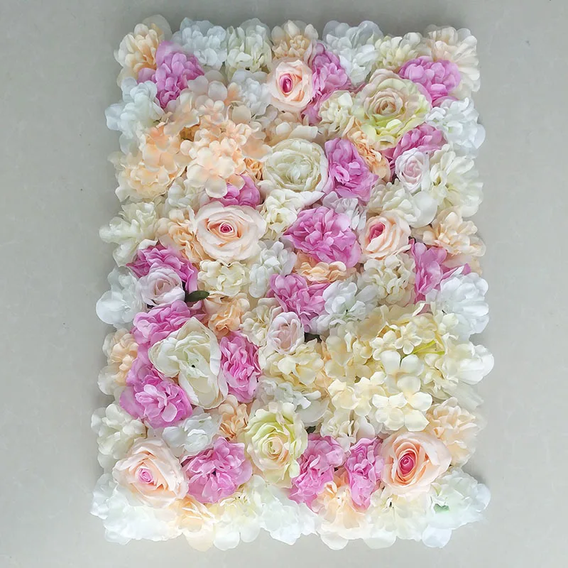 

Artificial Flower Wall Panels Silk Rose Flower Background Wall Wedding Party Home Decor Baby Shower Mall Design and Decoration