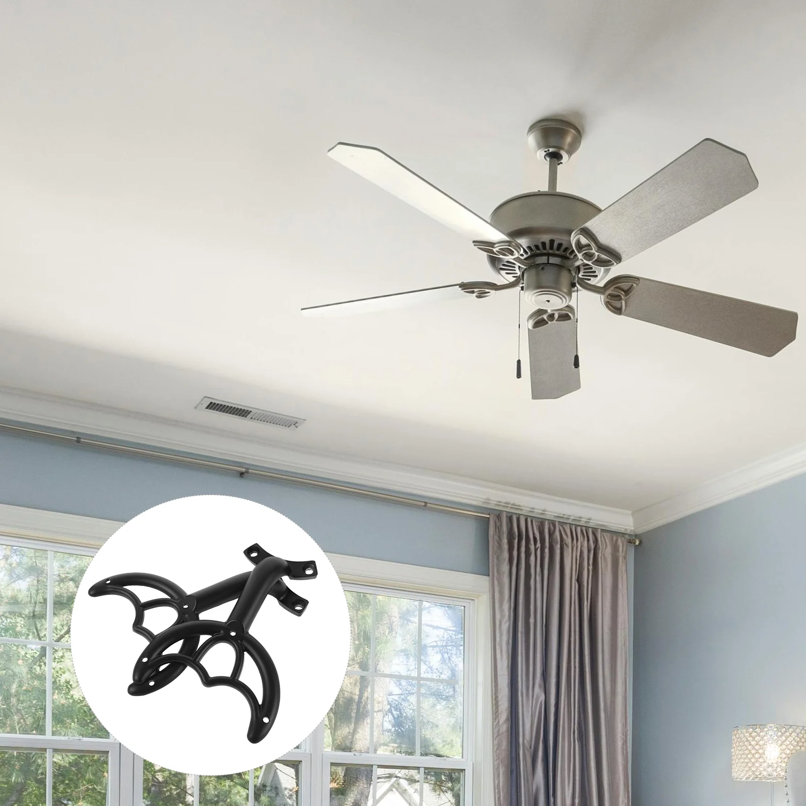 2 Pcs Fan Accessories Blade Supplies Install Kit Ceiling Maintenance Appendix Arm For Zinc Alloy Repairing