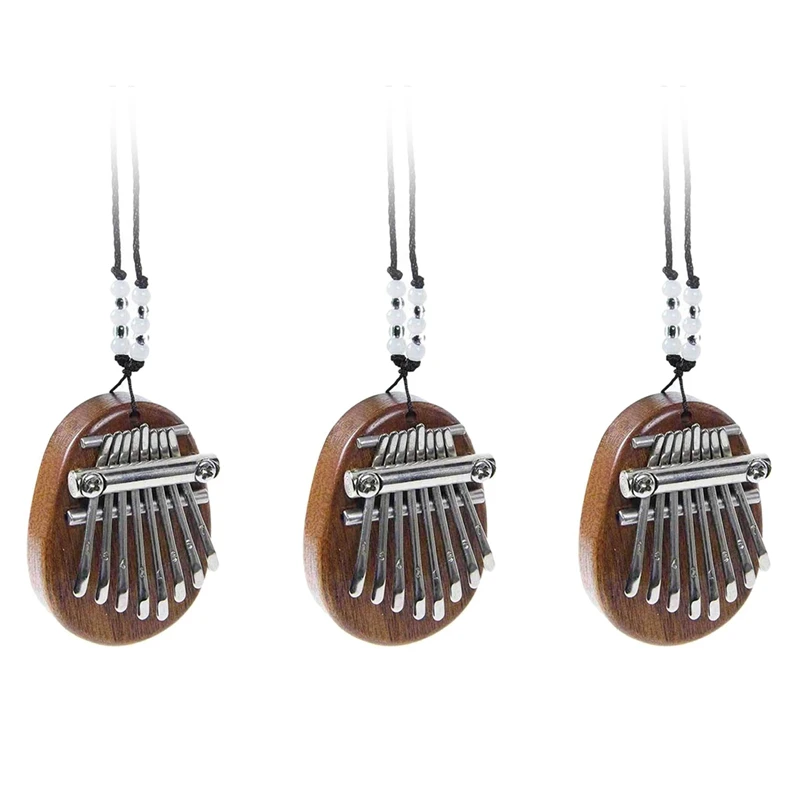 

3X Mini Kalimba 8 клавиш большой палец пианино отличный звук клавиатура на палец музыкальный инструмент