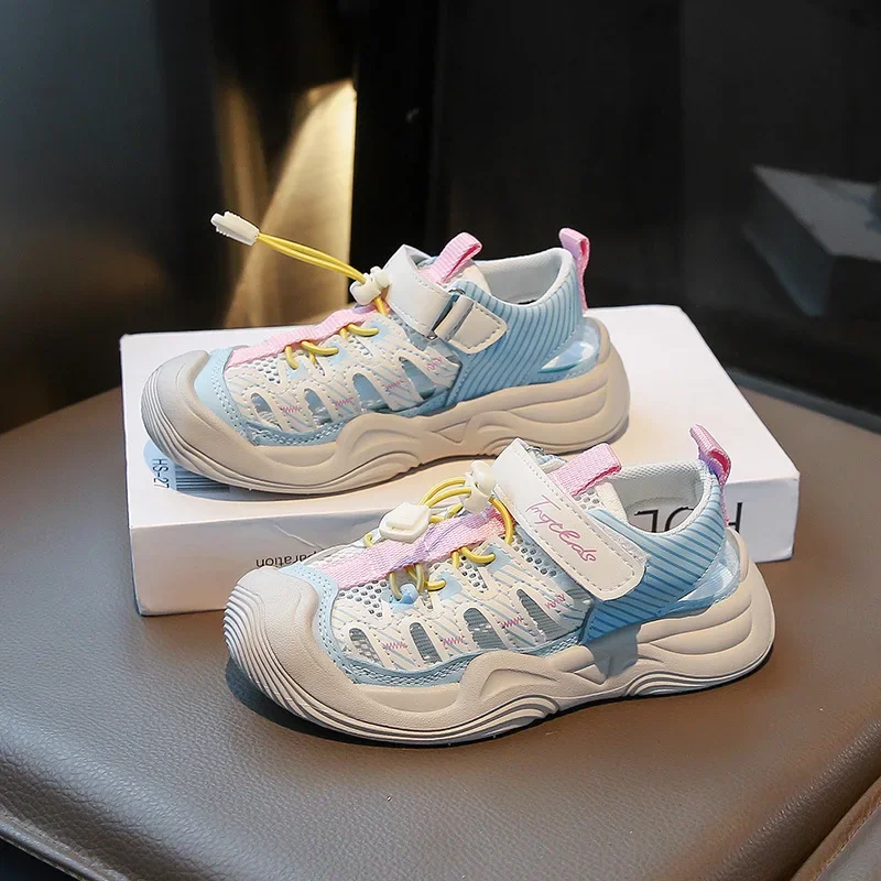 

Girls' Sports Sandals 2025 Summer New Children's Sandals Soft Sole Comfortable Kid's Casual Beach Shoes