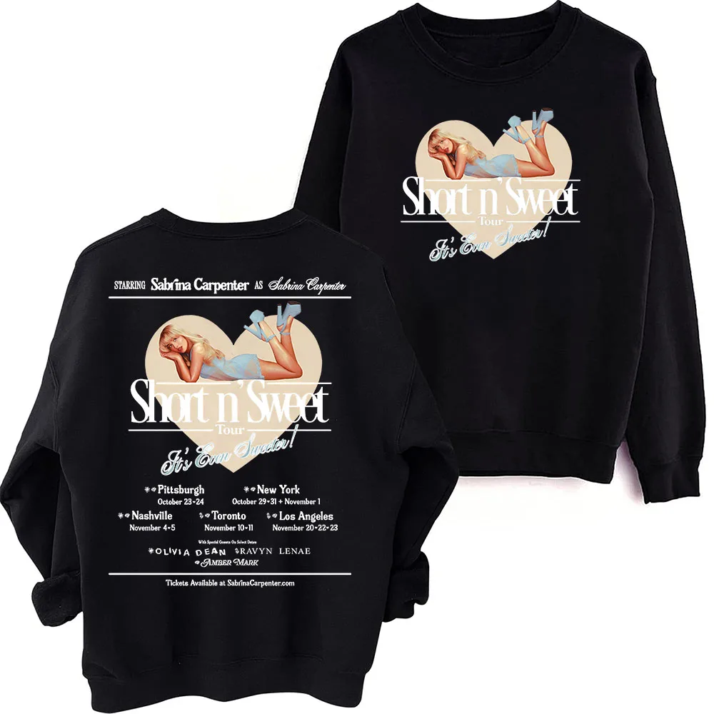 

Sabrina Carpenter Tour 2025 Sweatshirt Harajuku Round Neck Long Sleeve Oversize Sweatshirt