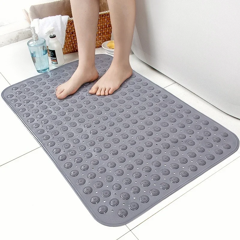 Non-slip Bath Mat With Suction Cups Bathroom Rug Bathroom Accessories Pvc Bath Rug Kitchen Carpet Kitchen Accessories Bath Mats