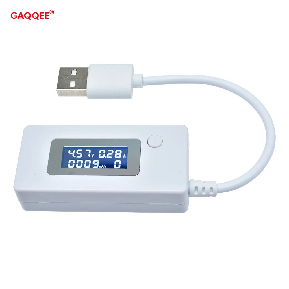 LCD Micro USB Current Tester Meter Ammeter Voltmeter DC Charger DetectorBattery Capacity with Switch Power Bank for Mobile Phone