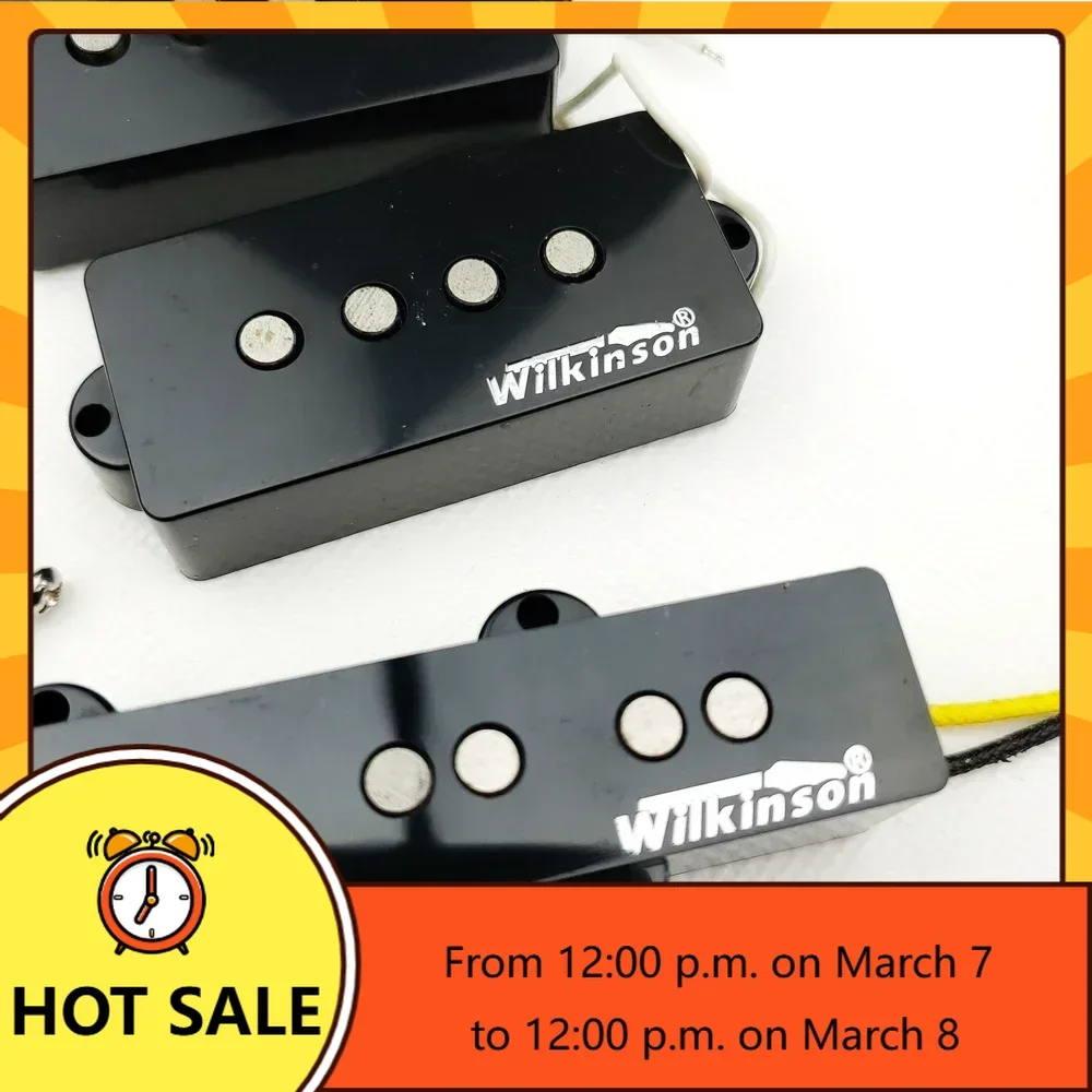 

Q-X Music Store-Wilkinson 4 Strings PB electric bass Guitar Pickup four strings P bass Humbucker pickups WPB+WBJ Made In Korea
