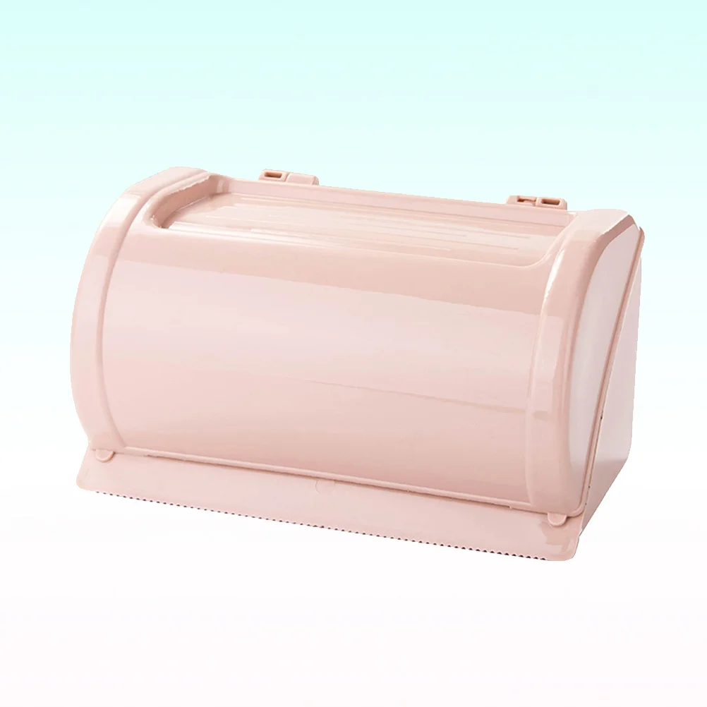 

1PC Toilet Free Punching Tissue Box Waterproof Paper Roll Holder Wall-mounted Bathroom Paper Towel Holder Tissue Organizer Pink