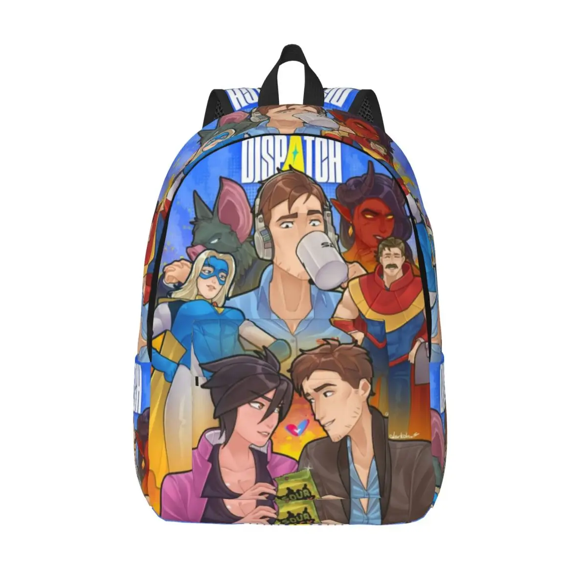 

Рюкзак Dispatch Game Invisigal Robertson для мужчин и женщин, повседневный школьный рабочий рюкзак, сумка через плечо для ноутбука и компьютера