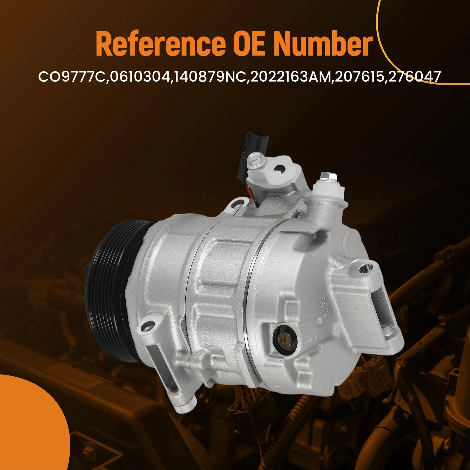 

6 Groove AC Compressor for Ford Explorer 2011-2015 BB5Z19703A CO9777C 7SBH17 Aluminum