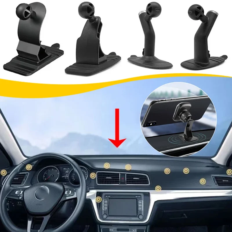 Car Dashboard Phone Holder Bracket Universal Self-adhesive Phone Holder Bracket Base GPS Cell Holder Accessory Car Accessories