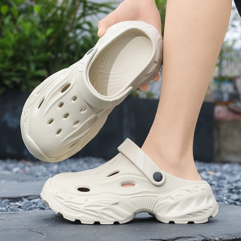 Sommer-Oberbekleidung für Herren und Damen, rutschfeste, geruchshemmende Zehensandalen mit dicker Sohle für Paare, lässige Strandpantoffeln – Detail 1