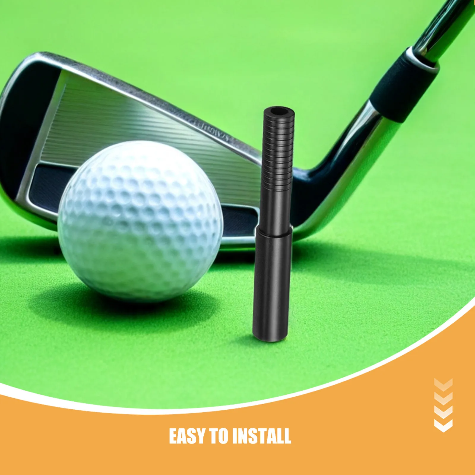 4Pcs Golf Shaft Extension Rod Lightweight Carbon Fiber Putter Iron Shaft Extender Precision Attachment Distance