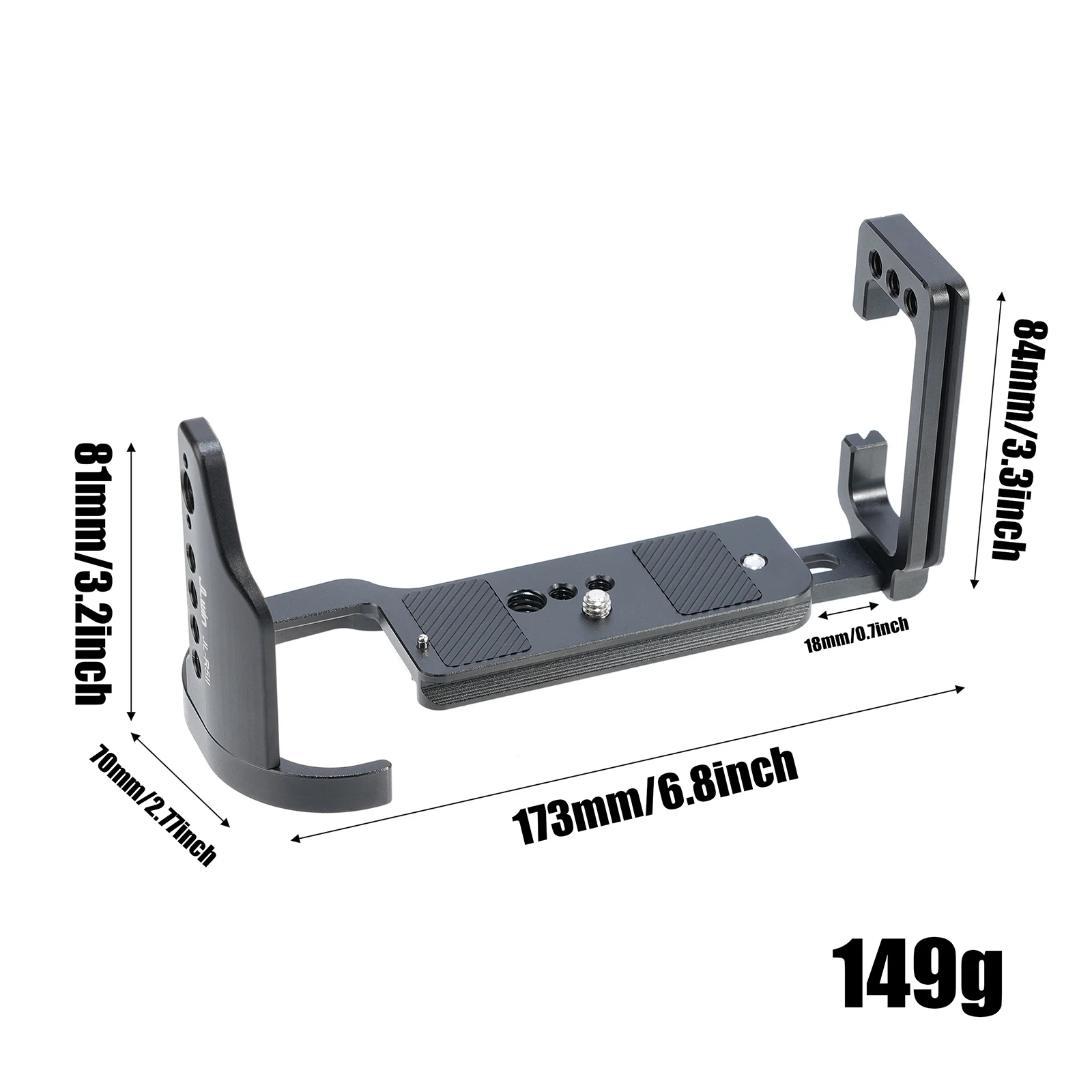 Piastra a L per fotocamera per staffa a L verticale a sgancio rapido Canon EOS R5 Mark II con piastra Arca per riprese verticali e orizzontali