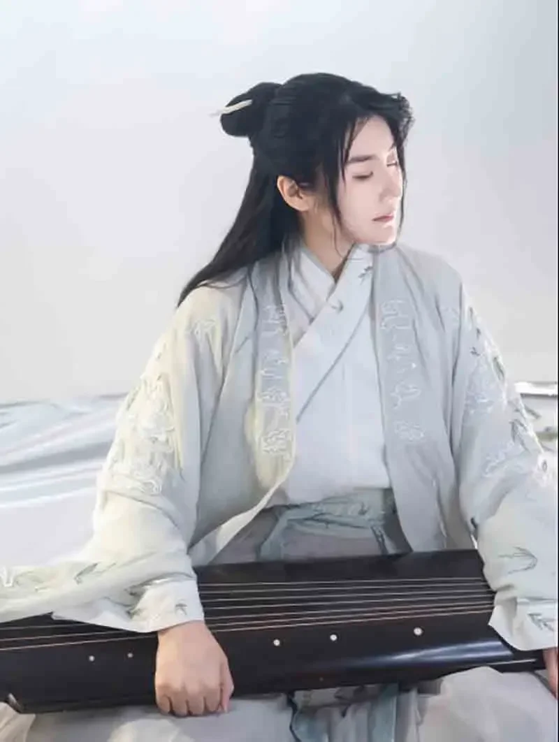 Плюс размер 4XL Hanfu для мужчин и женщин, китайская вышивка Hanfu, костюм для косплея для пар, нарядное платье, зеленая/серая/белая куртка Hanfu для мужчин