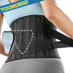 Adjustable Waist Support Belt Anti-skid Lumbar Back Brace for Lower Back Pain Relief, Sciatica, Scoliosis, Herniated Disc, Work