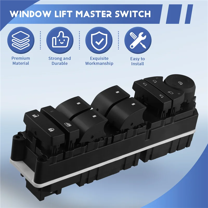

Portable For Buick Chevy Tahoe GMC Sierra Silverado Yukon Escalade Drivers Side Window Switch 15093440 Window Lift Master Switch