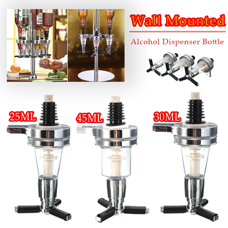 Soda dispenser Bottle Dispens Whiskey Wall Mounted Wine Alcohol Liquor Cocktail Beer Dispenser Bottle 25/30/45ml Wine Divider