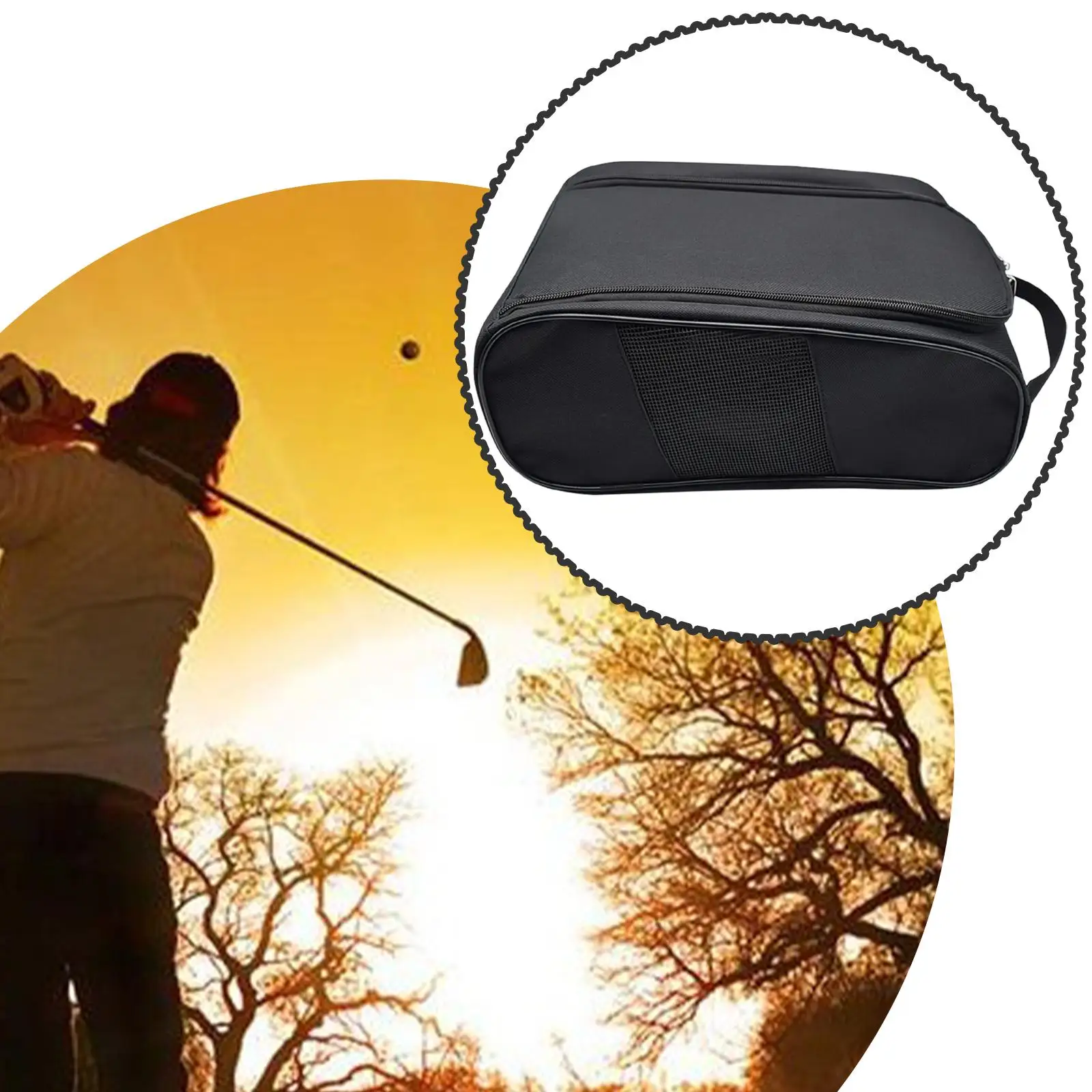 

Сумка-чехол для обуви для гольфа, аксессуары для гольфа с вентиляцией, спортивные сумки для хранения для кемпинга, танцев, велоспорта, футбола, активного отдыха на природе